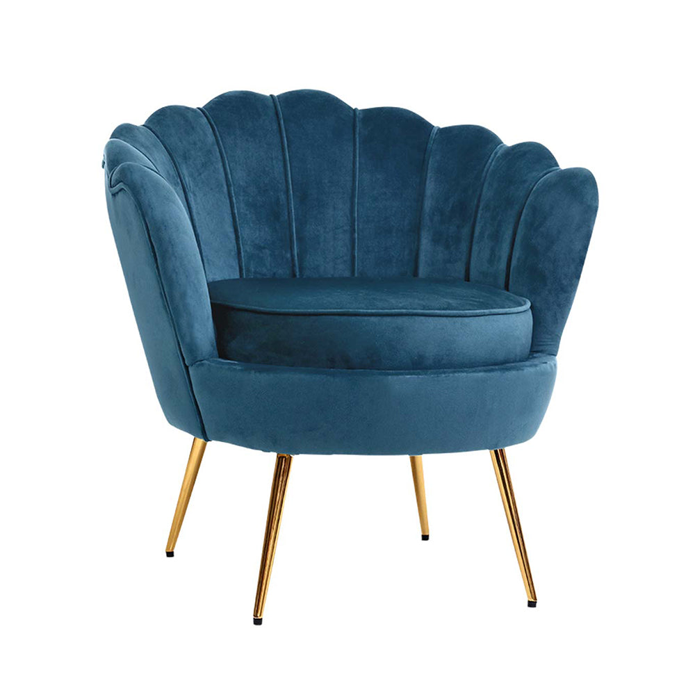 Turquoise velvet online armchair