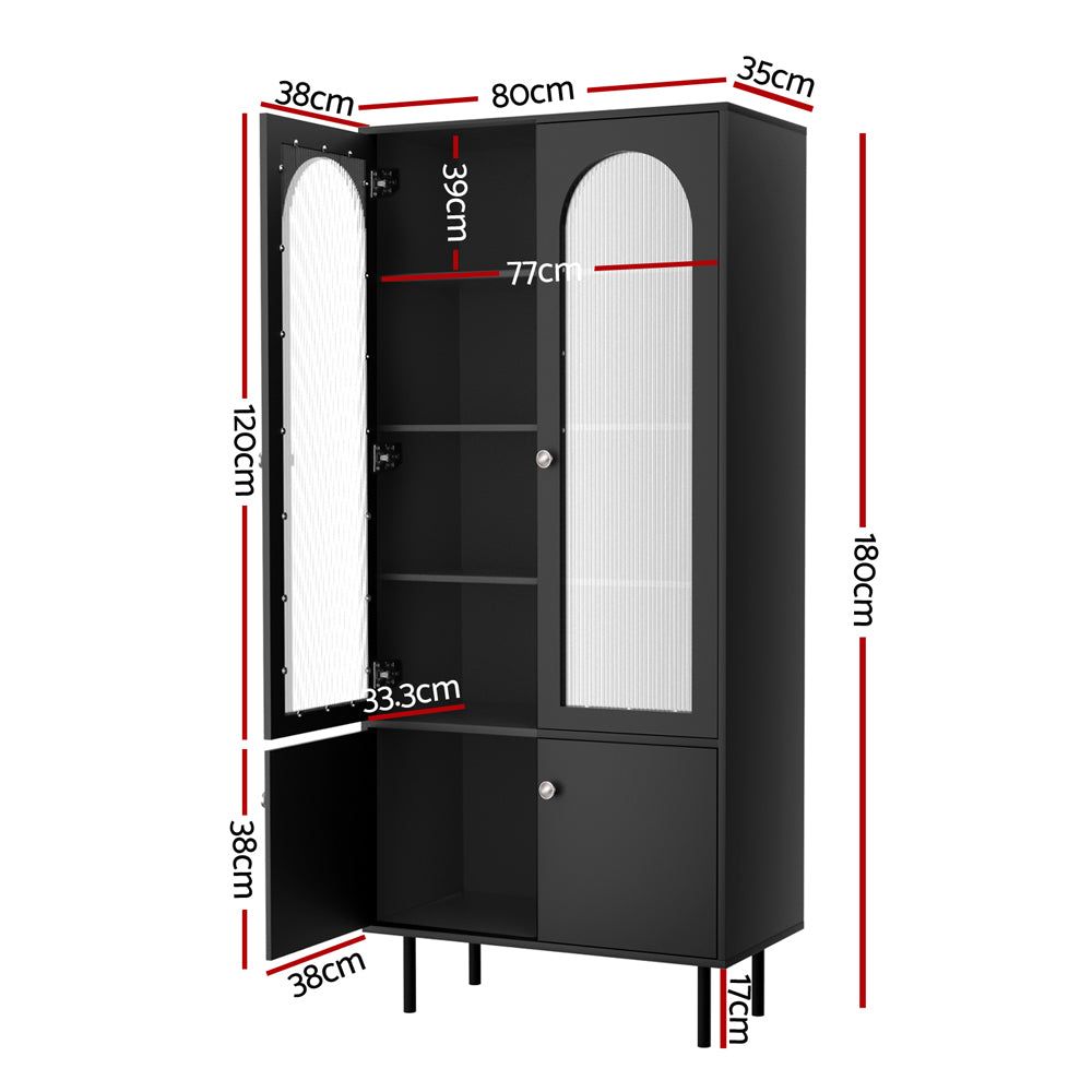 Darcy Buffet Sideboard Cupboard Cabinet Black