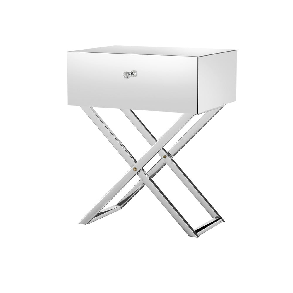 Maddie Mirrored Bedside Table