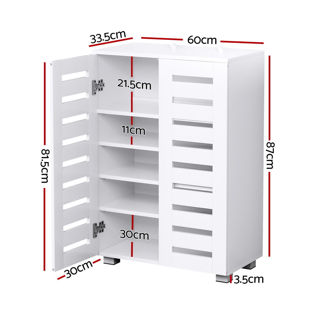 Sorento Shoe Rack Cabinet White