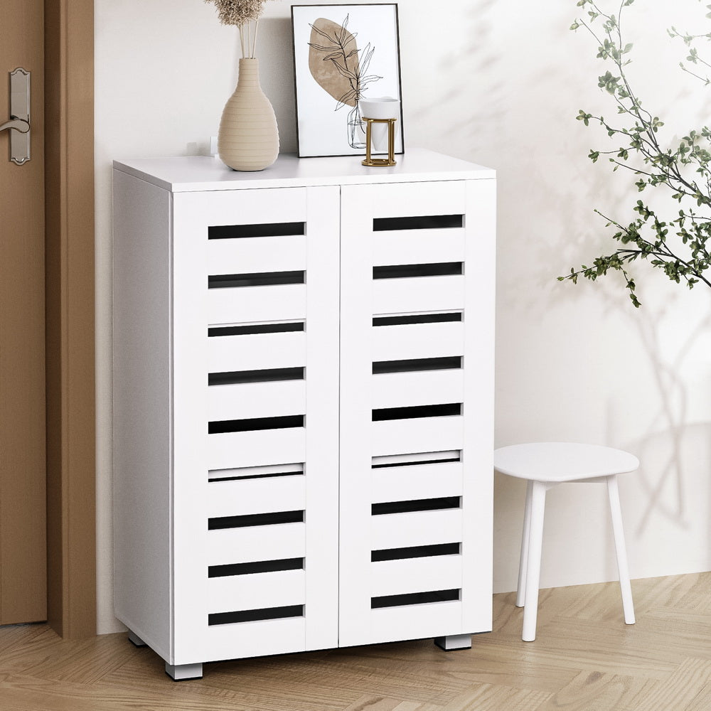 Sorento Shoe Rack Cabinet White