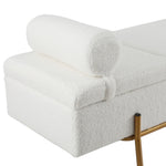 Boucle Storage Ottoman Day Bed