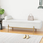 Boucle Storage Ottoman Day Bed