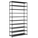 Shoe Rack 10-Tier Black