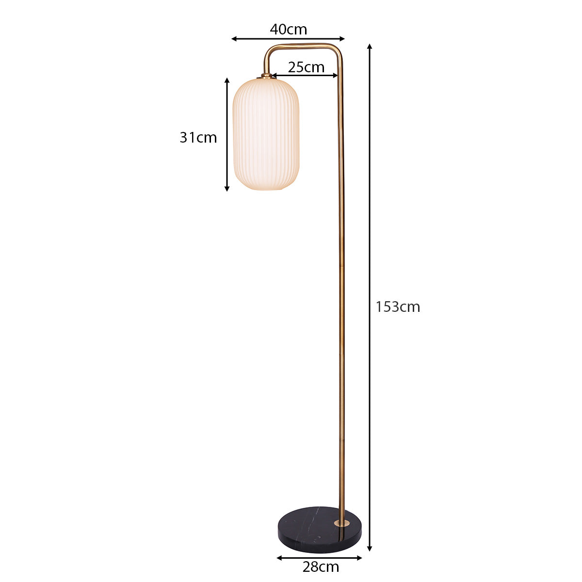 Sarantino Metal Floor Lamp