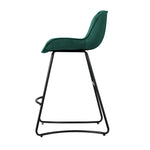 Set of 2 Bar Stools Emerald