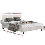 Neo Boucle Queen Bed Frame