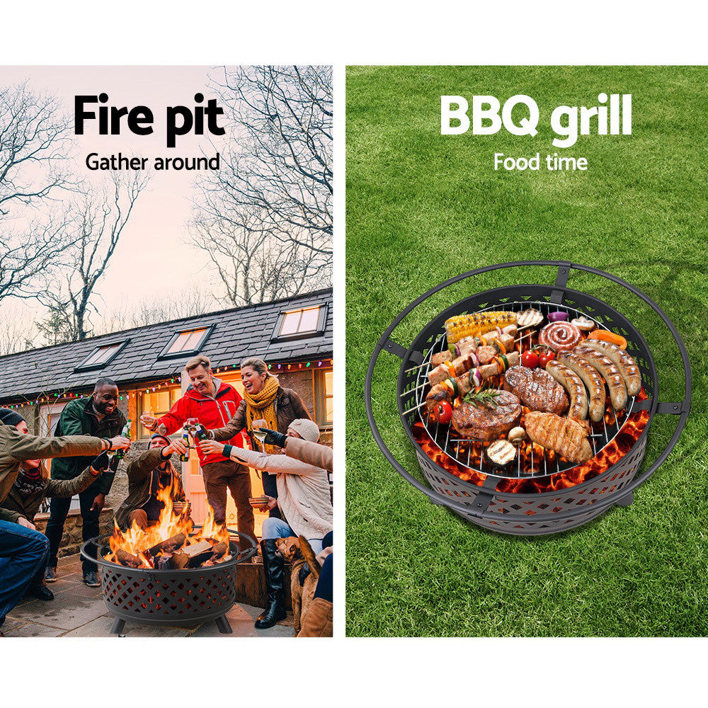 Fire Pit BBQ Grill Smoker