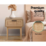 Raven Rattan Bedside Table