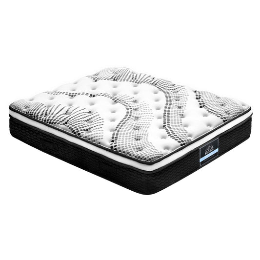 Como Double Euro Top Pocket Spring Mattress