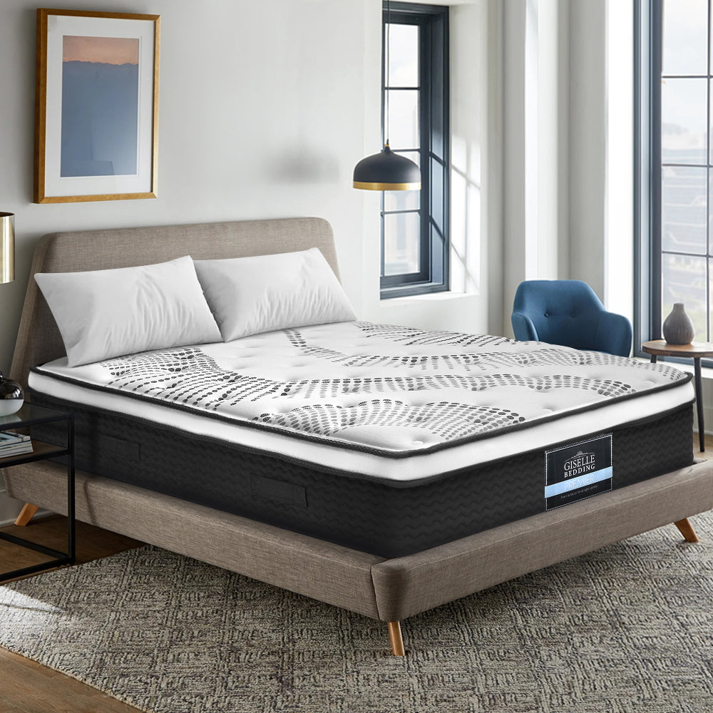 Como Double Euro Top Pocket Spring Mattress