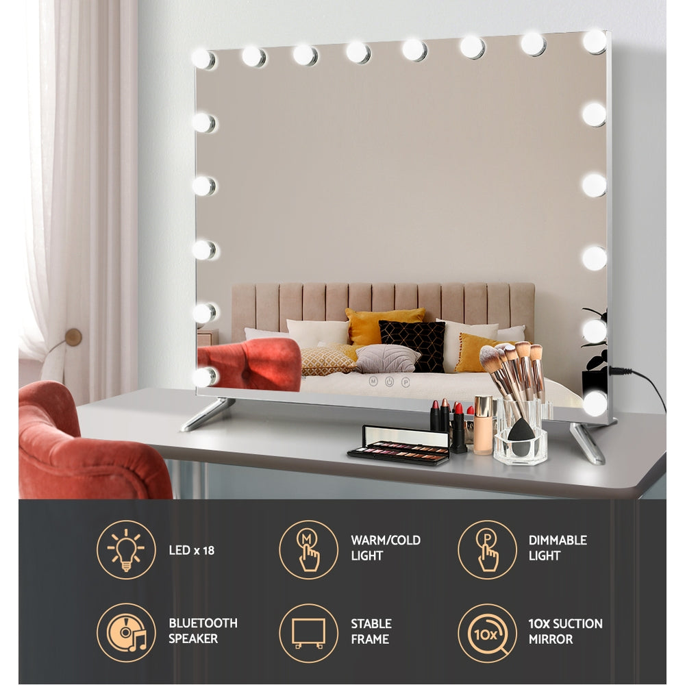 Bluetooth Hollywood Makeup Mirror with LED Lights