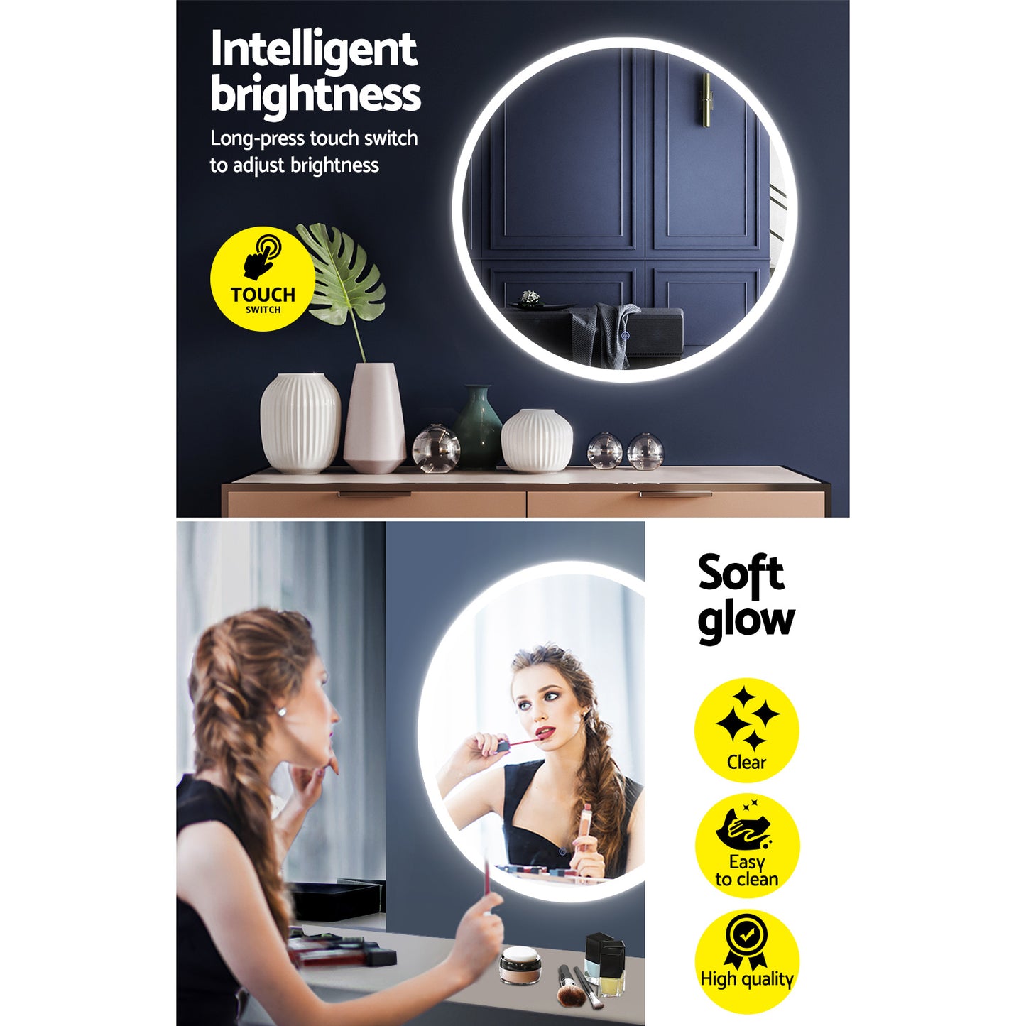 LED Wall Mirror 80CM
