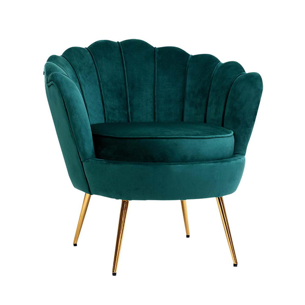 Gatsby Velvet Armchair Emerald Green