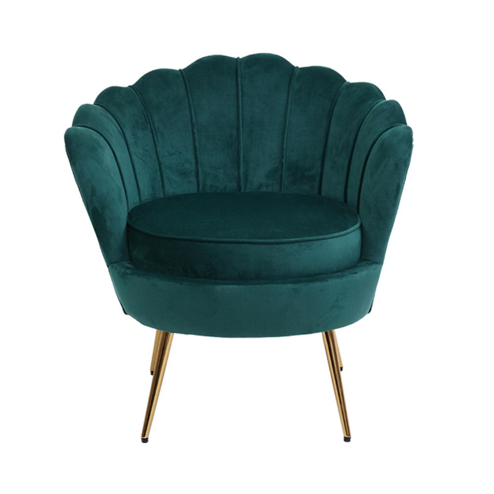 Gatsby Velvet Armchair Emerald Green