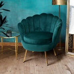 Gatsby Velvet Armchair Emerald Green