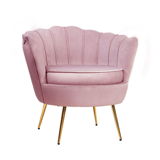 Gatsby Velvet Armchair Flamingo Pink