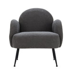 Belinda Boucle Armchair Charcoal