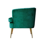 Alba Velvet Accent Chair Emerald