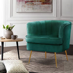 Alba Velvet Accent Chair Emerald