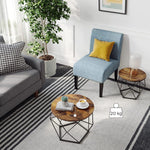 Set of 2 Rustic Side Tables