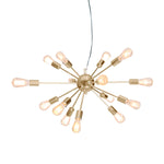 Sputnik Chandelier in Brass Finish