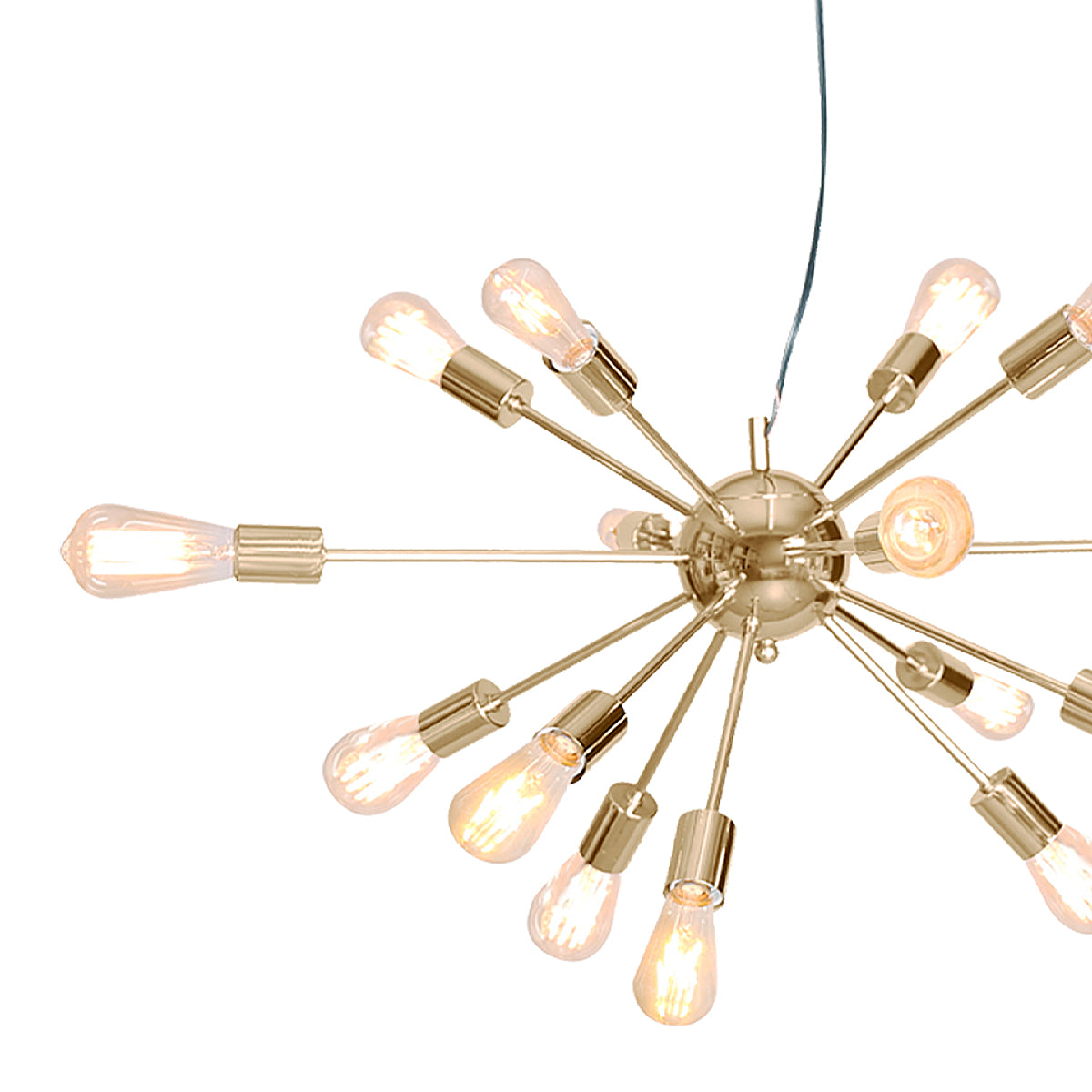 Sputnik Chandelier in Brass Finish