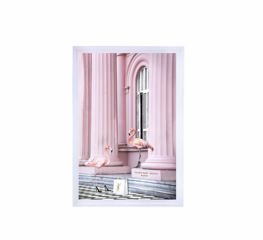 SAINT PINK FRAMED WALL ART